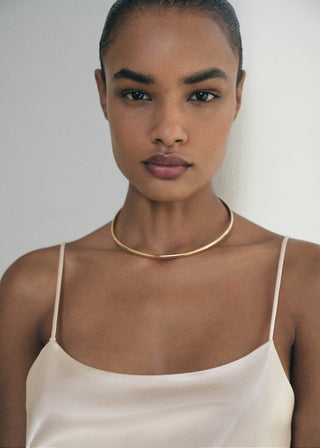 Blusa de Tirantes con Tejido Satinado