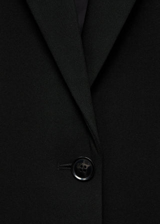 Blazer Recto con Bolsillos de Solapa