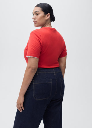 Jeans Wide Leg Talle Alto con Bolsillos