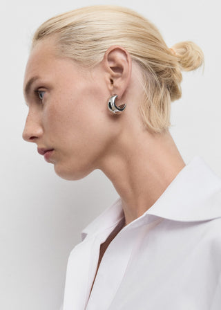 Camisa Manga Larga con Botones Ocultos