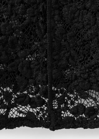 Blusa Cuello Perkins de Encaje