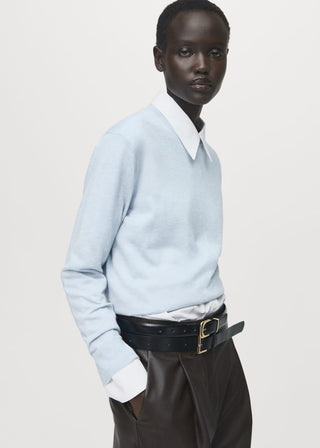 Sudadera con Cuello Redondo de Punto