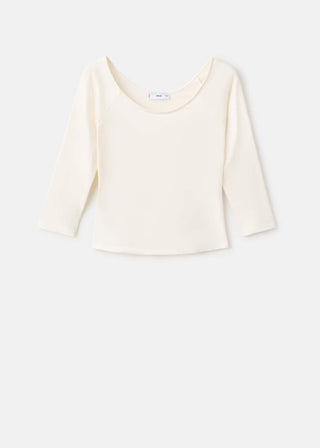 Camiseta Ajustada Cuello Redondo