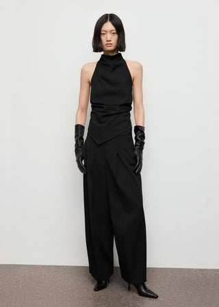 Blusa Halter con Espalda Abierta