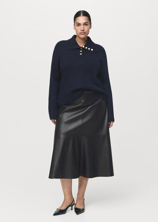 Enagua Midi Efecto Piel