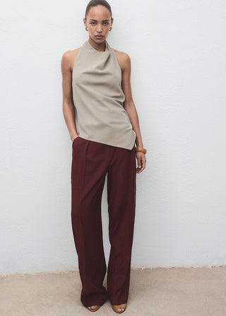 Blusa Asimétrica con Espalda Abierta