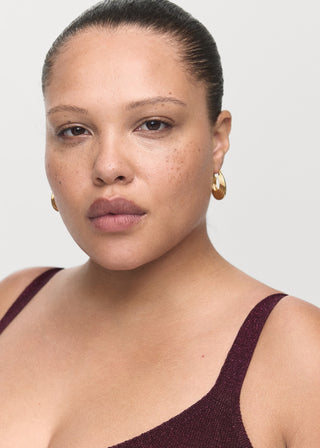 Blusa de Punto con Cuello V