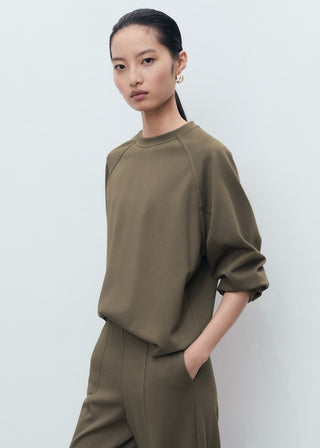 Sudadera Oversize Cuello Redondo