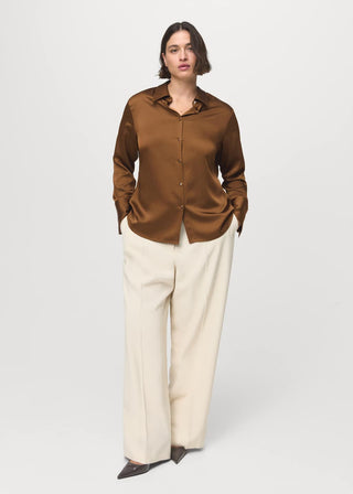 Camisa Manga Larga Tejido Satinado