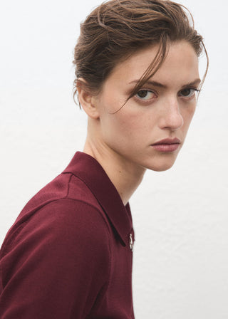 Sudadera Cuello Polo con Cremallera