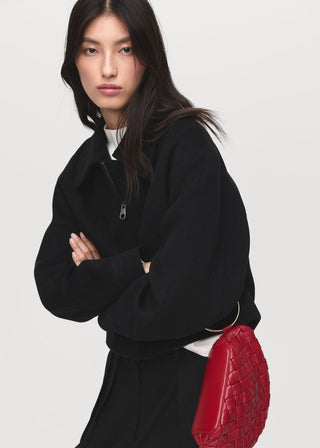 Chaqueta Bomber con Cremallera