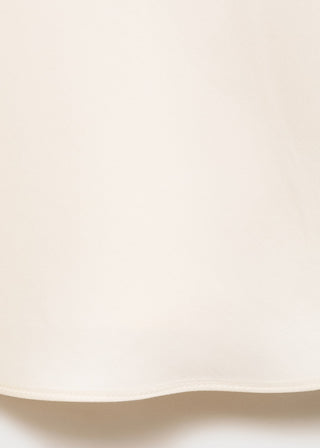 Blusa Satinada Cuello Drapeado