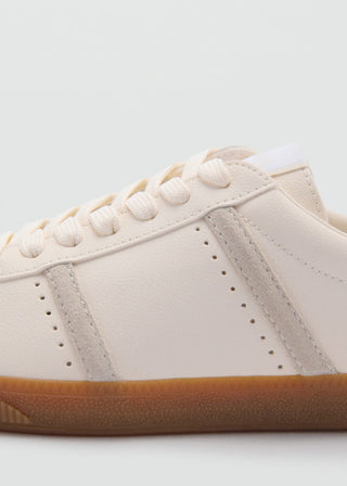 Tenis de Piel con Punta Redonda