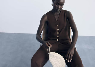 Chaleco Recto con Botones Joya