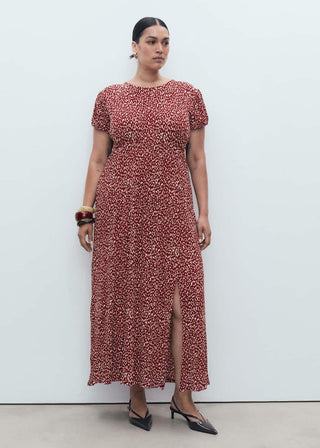 Vestido con Abertura Estampado Floral