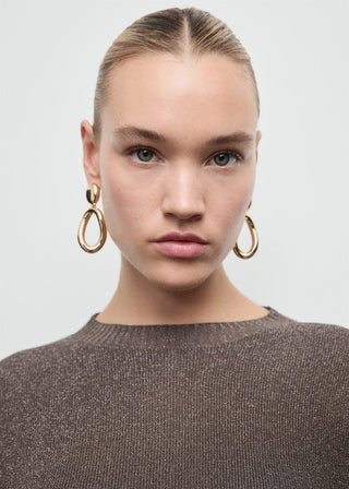 Sudadera Cuello Redondo de Lúrex