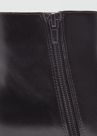 Botín de Piel con Tacón