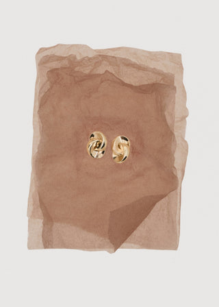 Aretes con Diseño Aros Entrelazados