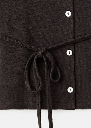 Cárdigan de Punto con Cinturón