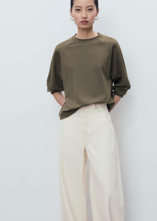 Sudadera Oversize Cuello Redondo