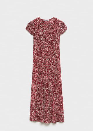 Vestido con Abertura Estampado Floral