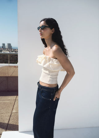 Blusa con Escote Palabra de Honor