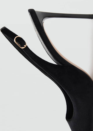 Zapato de Tacón Efecto Terciopelo