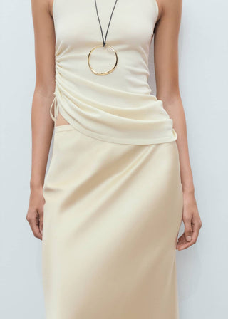 Enagua Midi con Tejido Satinado