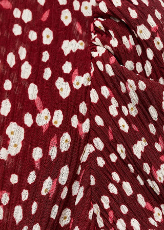 Vestido con Abertura Estampado Floral