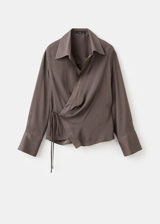 Camisa Manga Larga Estilo Cruzado