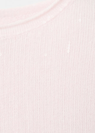 Sudadera Manga Corta con Lentejuelas