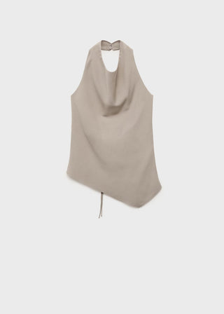 Blusa Asimétrica con Espalda Abierta