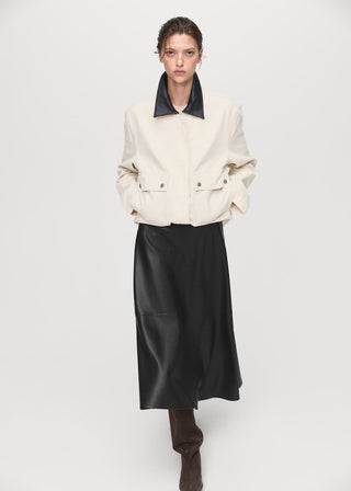 Enagua Midi Efecto Piel