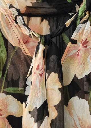 Blusa Manga Larga con Estampado Floral