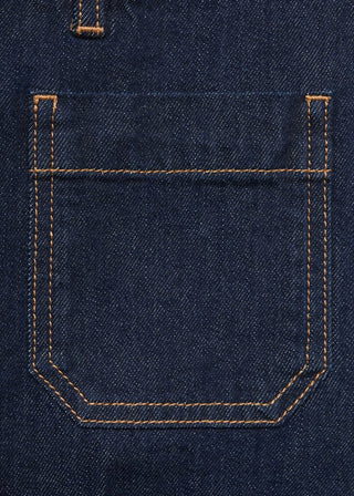 Jeans Wide Leg Talle Alto con Bolsillos