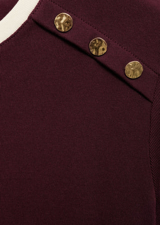 Camiseta Manga Corta con Detalle Botones