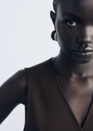 Chaleco Recto con Botones Joya