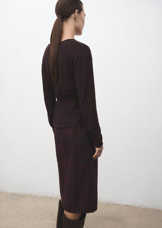 Cárdigan de Punto con Cinturón