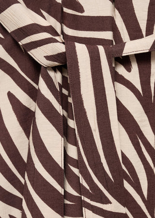 Vestido Camisero con Estampado Animal Print