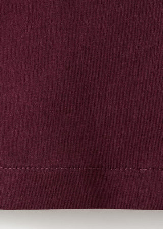 Camiseta Manga Corta con Bordado Floral