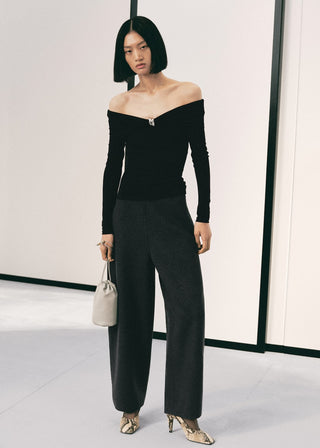 Camiseta sin Tirantes con Detalle Métalico