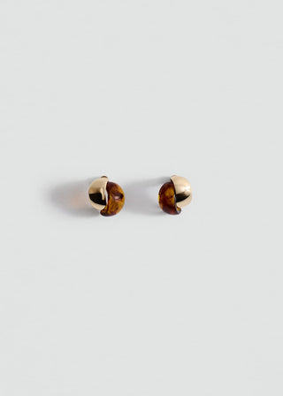 Aretes Pequeños de Resina Mixta
