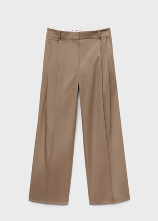Pantalón con Pinzas de Algodón
