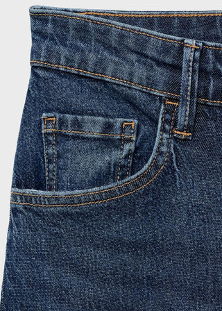 Jeans Wide Leg Talle Alto con Bolsillos