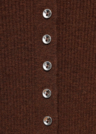 Cárdigan de Punto con Detalle Botones