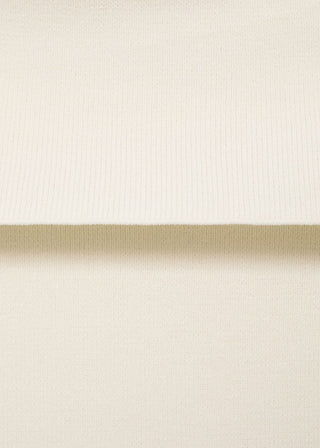 Blusa de Punto con Escote Palabra Honor