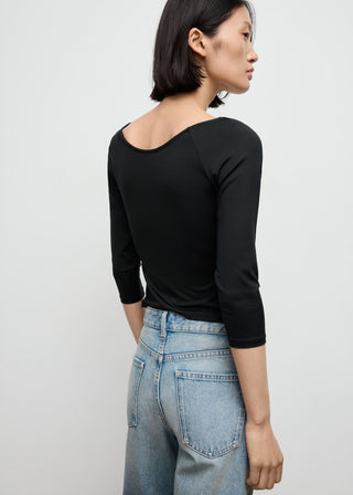 Camiseta Ajustada Cuello Redondo