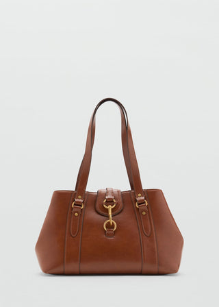 Bolso de Hombro Grande Cierre Gancho