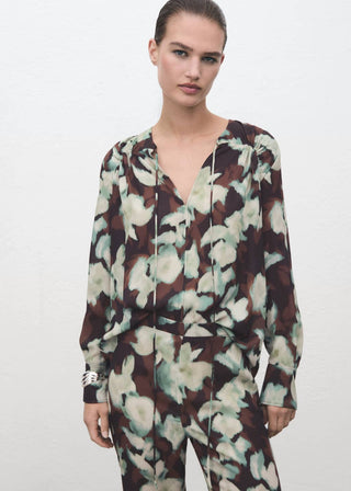 Pantalón Flare con Estampado Floral