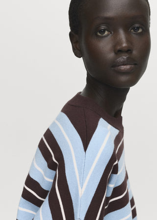 Sudadera Oversize Estampado de Rayas